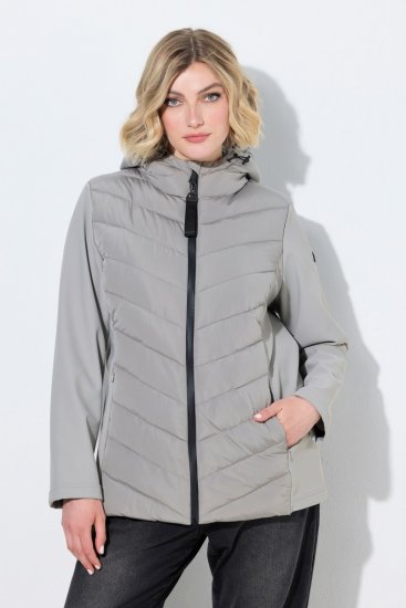 Ulla Popken 849472 Steppjacke Grau - Jacken - Große Jacken für Damen