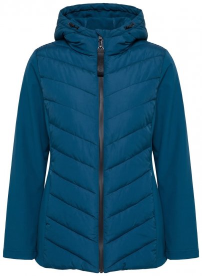 Ulla Popken 849472 Steppjacke Petrol - Jacken - Große Jacken für Damen