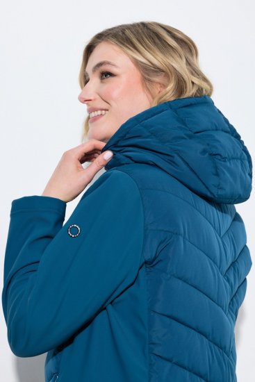 Ulla Popken 849472 Steppjacke Petrol - Jacken - Große Jacken für Damen