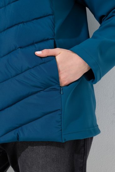 Ulla Popken 849472 Steppjacke Petrol - Jacken - Große Jacken für Damen
