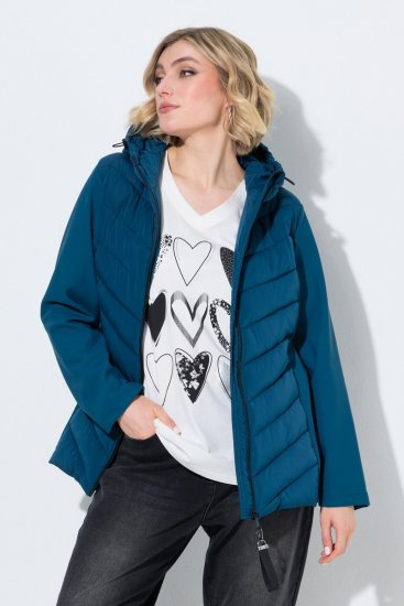 Ulla Popken 849472 Steppjacke Petrol - Jacken - Große Jacken für Damen