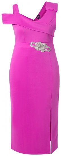 Ulla Popken 849508 Abendkleid Flieder - Abendkleider - Abendkleider für Damen in großen Größen