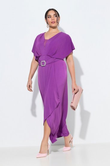 Ulla Popken 849533 Abendkleid Beerenrot - Abendkleider - Abendkleider für Damen in großen Größen
