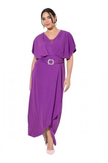 Ulla Popken 849533 Abendkleid Beerenrot - Abendkleider - Abendkleider für Damen in großen Größen