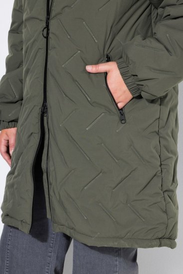 Ulla Popken 849552 Steppmantel Oliv - Mäntel - Große Größen: Mäntel für Damen