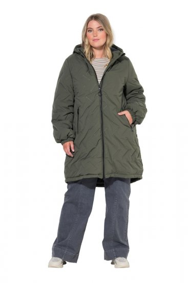 Ulla Popken 849552 Steppmantel Oliv - Mäntel - Große Größen: Mäntel für Damen