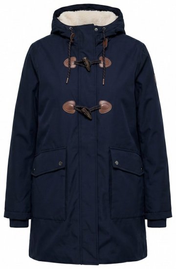 Ulla Popken 849619 Wasserdichte HYPRAR Jacke mit Teddyfutter Dunkelblau - Jacken - Große Jacken für Damen