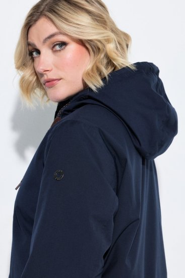 Ulla Popken 849619 Wasserdichte HYPRAR Jacke mit Teddyfutter Dunkelblau - Jacken - Große Jacken für Damen