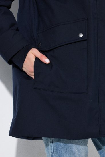 Ulla Popken 849619 Wasserdichte HYPRAR Jacke mit Teddyfutter Dunkelblau - Jacken - Große Jacken für Damen