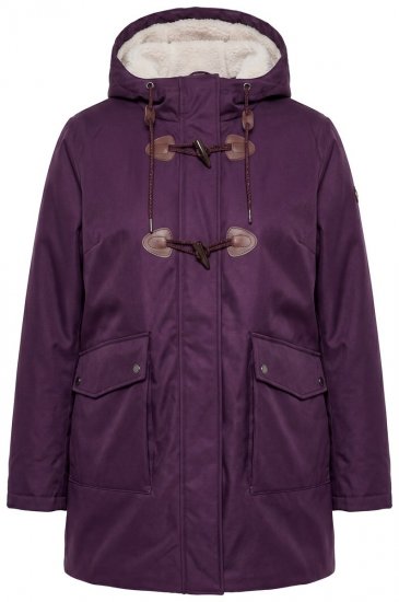 Ulla Popken 849619 Regenjacke Dunkellila - Jacken - Große Jacken für Damen