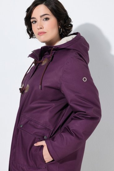 Ulla Popken 849619 Regenjacke Dunkellila - Jacken - Große Jacken für Damen