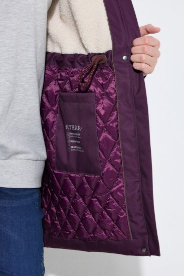Ulla Popken 849619 Regenjacke Dunkellila - Jacken - Große Jacken für Damen