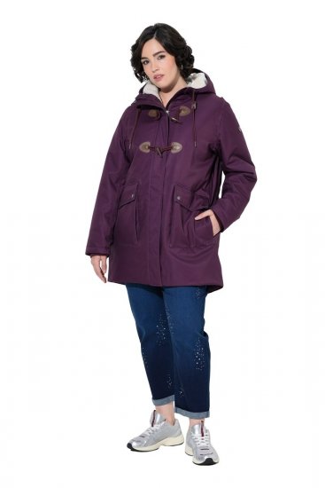 Ulla Popken 849619 Regenjacke Dunkellila - Jacken - Große Jacken für Damen