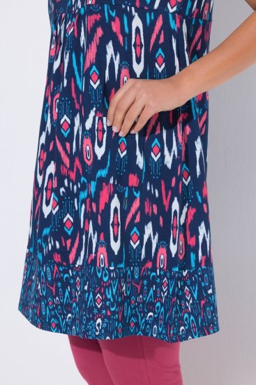 Ulla Popken 849887 Ärmelloses Jerseykleid Dunkelblau - Jerseykleider - 