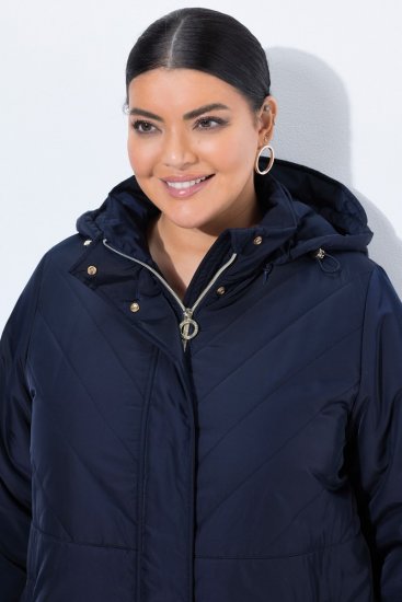Ulla Popken 849908 Regenjacke Dunkelblau - Jacken - Große Jacken für Damen