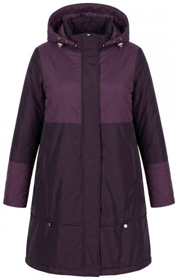 Ulla Popken 849908 Regenjacke Weinrot - Jacken - Große Jacken für Damen