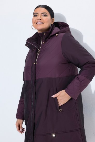 Ulla Popken 849908 Regenjacke Weinrot - Jacken - Große Jacken für Damen