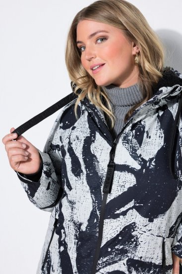 Ulla Popken 849984 Funktionsmantel Grau - Mäntel - Große Größen: Mäntel für Damen