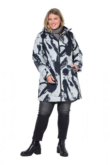 Ulla Popken 849984 Funktionsmantel Grau - Mäntel - Große Größen: Mäntel für Damen