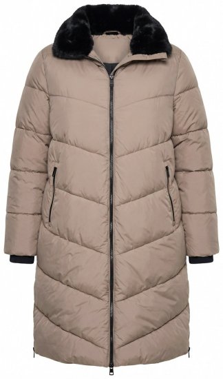 Ulla Popken 850041 Steppmantel Taupe - Mäntel - Große Größen: Mäntel für Damen