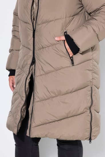 Ulla Popken 850041 Steppmantel Taupe - Mäntel - Große Größen: Mäntel für Damen