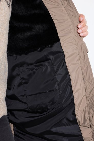 Ulla Popken 850041 Steppmantel Taupe - Mäntel - Große Größen: Mäntel für Damen