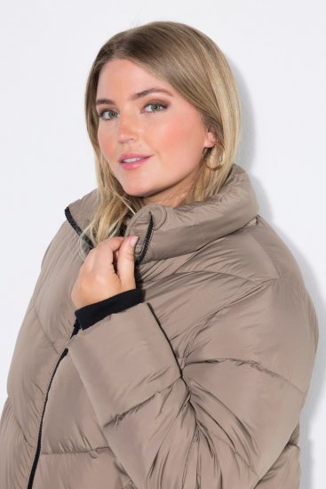 Ulla Popken 850041 Steppmantel Taupe - Mäntel - Große Größen: Mäntel für Damen