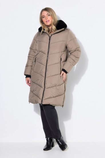 Ulla Popken 850041 Steppmantel Taupe - Mäntel - Große Größen: Mäntel für Damen