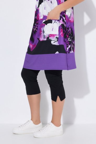 Ulla Popken 850175 Ärmelloses Jerseykleid mit Taschen Flieder - Jerseykleider - 