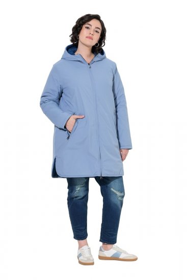 Ulla Popken 850361 Funktionsjacke Denimblau - Jacken - Große Jacken für Damen