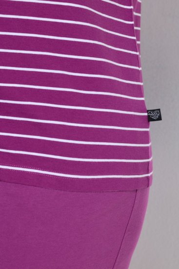 Ulla Popken 850403 Pyjama mit Blumenmuster Violett - Pyjama/Loungewear - 