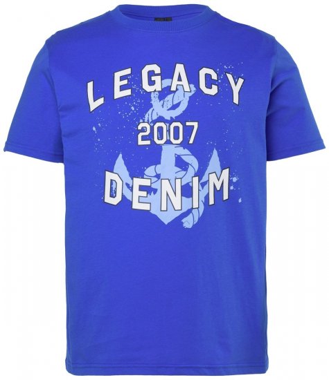 Men+ 440 T-Shirt Legacy Denim Azurblau - Herren-T-Shirts - Herren-T-Shirts in großen Größen