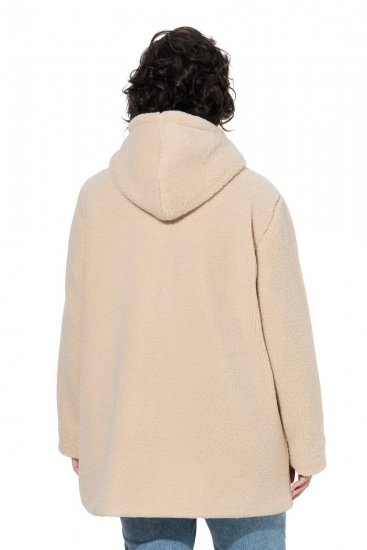 Ulla Popken 850589 Teddyjacke Wollweiß - Jacken - Große Jacken für Damen