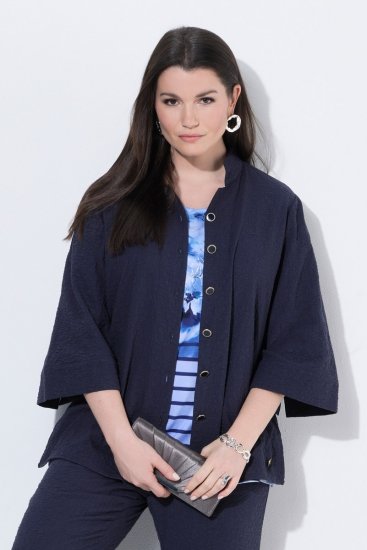 Ulla Popken 850615 Jacke Dunkelblau - Jacken - Große Jacken für Damen