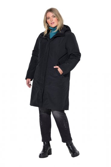 Ulla Popken 850774 Funktionsmantel Schwarz - Mäntel - Große Größen: Mäntel für Damen