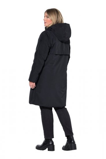 Ulla Popken 850774 Funktionsmantel Schwarz - Mäntel - Große Größen: Mäntel für Damen