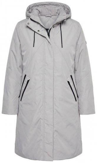Ulla Popken 850774 Funktionsmantel Grau - Mäntel - Große Größen: Mäntel für Damen
