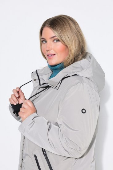 Ulla Popken 850774 Funktionsmantel Grau - Mäntel - Große Größen: Mäntel für Damen