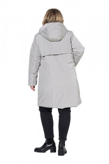 Ulla Popken 850774 Funktionsmantel Grau - Mäntel - Große Größen: Mäntel für Damen