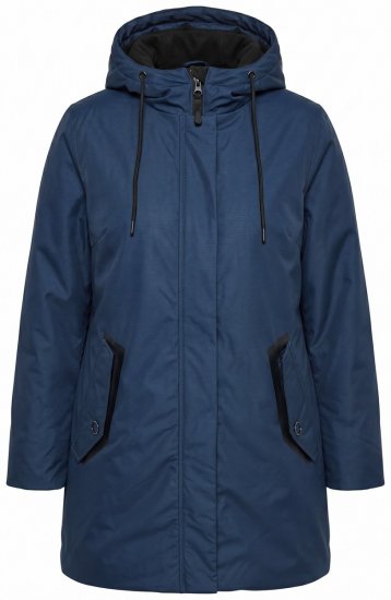 Ulla Popken 850794 Funktionsmantel Dunkelblau - Mäntel - Große Größen: Mäntel für Damen