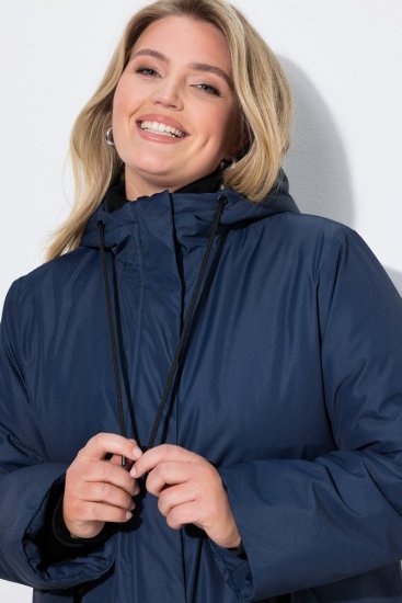 Ulla Popken 850794 Funktionsmantel Dunkelblau - Mäntel - Große Größen: Mäntel für Damen