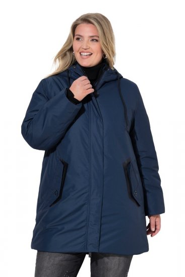 Ulla Popken 850794 Funktionsmantel Dunkelblau - Mäntel - Große Größen: Mäntel für Damen