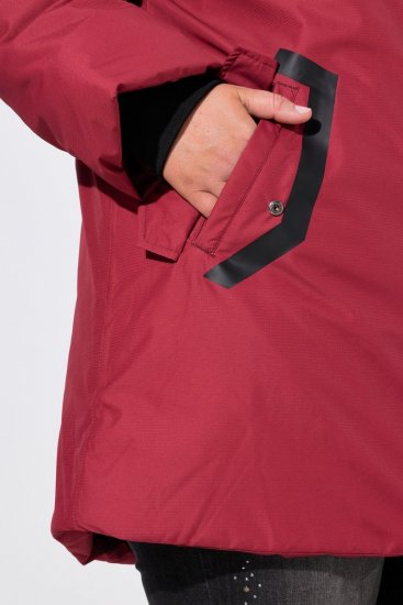 Ulla Popken 850794 Funktionsmantel Rot - Mäntel - Große Größen: Mäntel für Damen