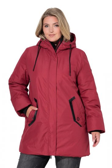 Ulla Popken 850794 Funktionsmantel Rot - Mäntel - Große Größen: Mäntel für Damen