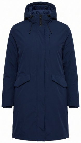 Ulla Popken 850806 Funktionsmantel Dunkelblau - Mäntel - Große Größen: Mäntel für Damen