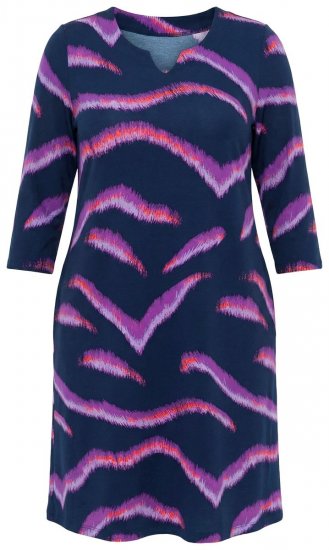 Ulla Popken 850920 Jerseykleid Dunkelblau - Kleider - Kleider für jede Größe