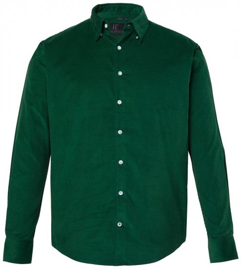 JP1880 850921 Langarm-Cordhemd Waldgrün TALL - TALL hemden - Hemden mit TALL-Schnitt