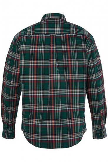 JP1880 850923 Kariertes Langarmhemd Waldgrün TALL - TALL hemden - Hemden mit TALL-Schnitt
