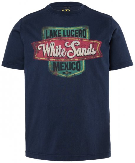 JP1880 850980 T-Shirt mit Print im Vintage-Look Dunkelblau TALL - TALL T-shirts - Extra lange T-Shirts Herren