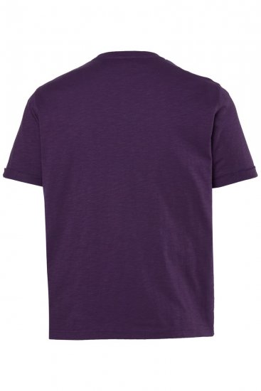 JP1880 850985 T-Shirt mit Brustprint Dunkellila TALL - TALL T-shirts - Extra lange T-Shirts Herren